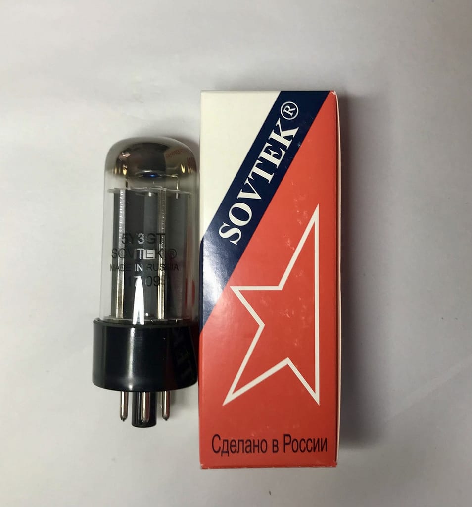 Pair RCA 5Y3GT Vacuum Tubes 1960 Black Plate * New / NOS